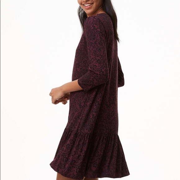LOFT Dresses & Skirts - Loft vine Flounce dress
